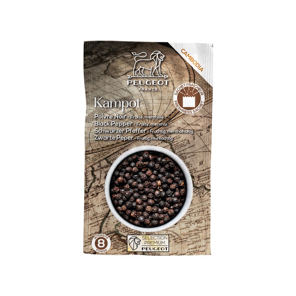 3 sachets fraîcheur de poivre noir premium Kampot (Cambodge) - Visuel 1